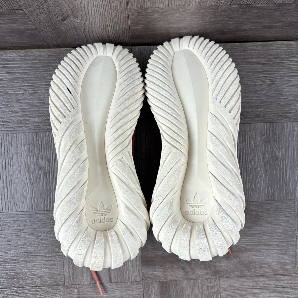 Adidas Women’s Tubular Doom Sock Running Shoe Size 6.5 Raw Pink Knit Material - Picture 15 of 16